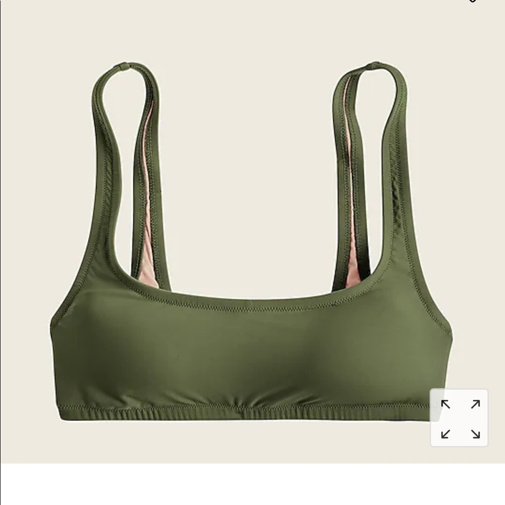 J.Crew XS 1989 Scoopneck Bikini Top NWT